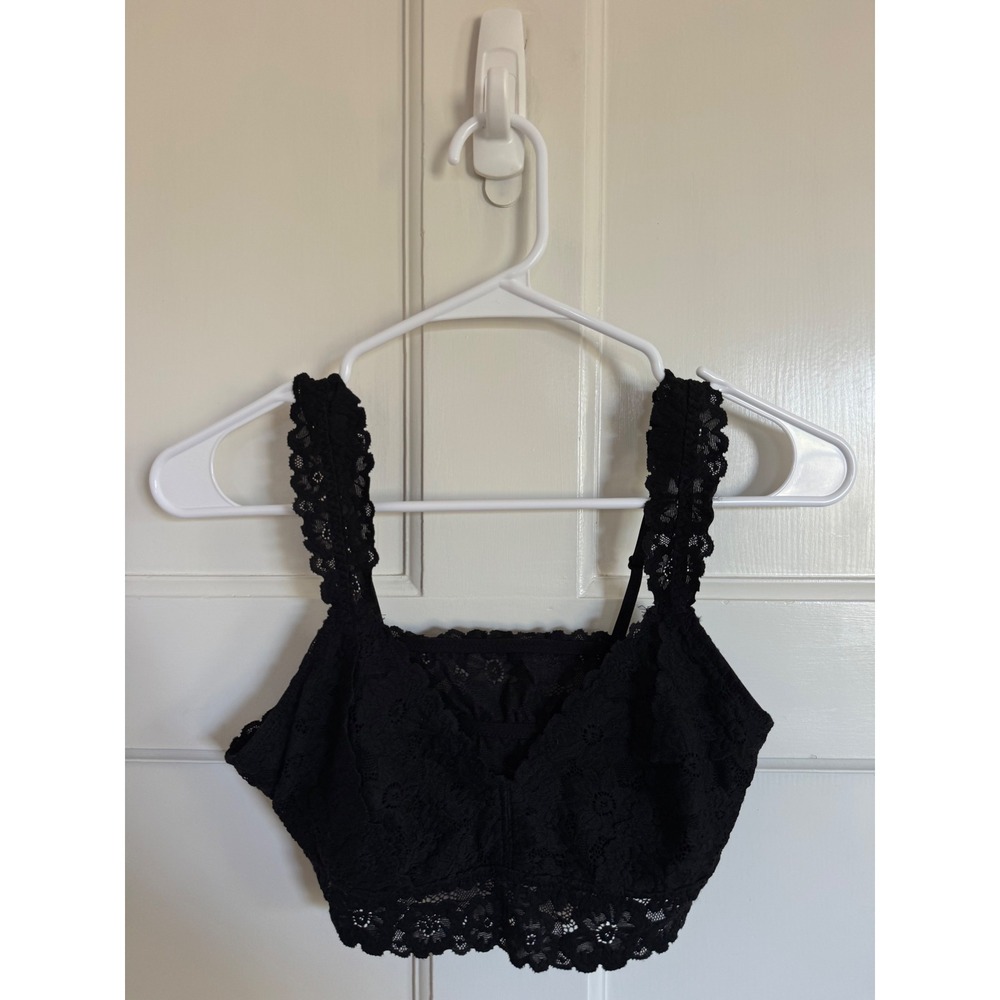 NWT Aerie black lace bralette size medium